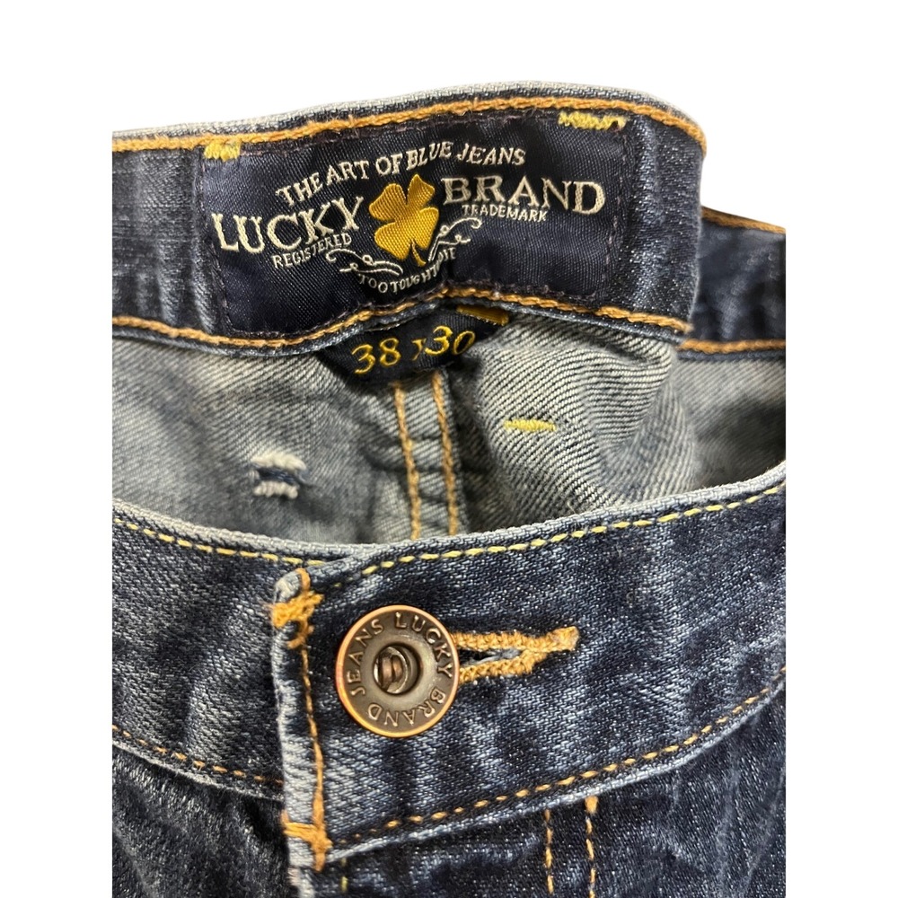 Lucky Brand 361 Vintage Straight Dark Wash Denim Jeans Men's Size‎ 38x30 - Picture 2 of 6